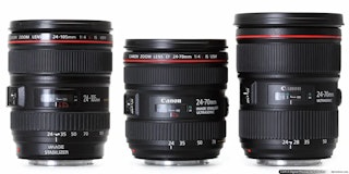 Canon EF 24-70mm F4L IS USMと競合機の比較