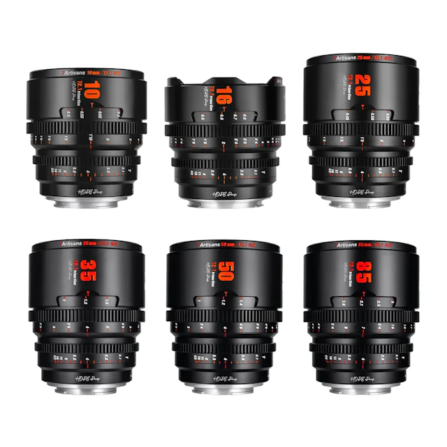 7Artisans HOPE Prime 6本セット 10-85mm T2.1 フジフイルム用 "ブラック"