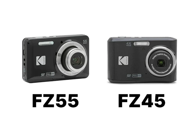 KODAK PIXPRO FZ55とFZ45を徹底比較!ズーム・明るさ・電池で選ぶ1/2.3型コンデジの違い