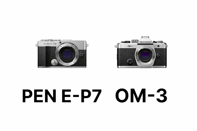 【2026年版】OLYMPUS PEN E-P7とOM SYSTEM OM-3を徹底比較|サイズ・AF・動画・価格の違いと選び方
