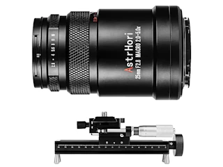 AstrHori 25mm F2.8 Macro 2.0X-5.0X マクロフォーカシングレールセット ソニーE用 "グレー"