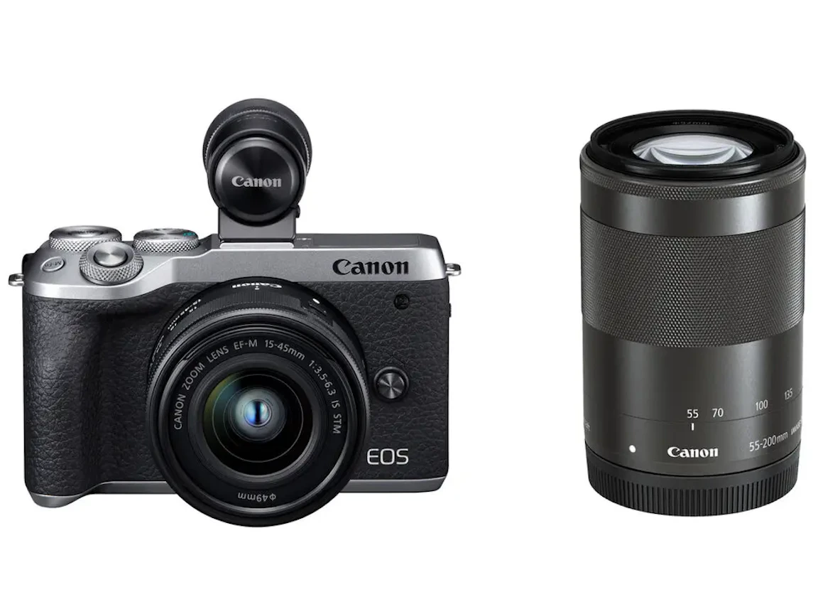 EOS M6 Mark II ダブルズームEVFキット "シルバー"