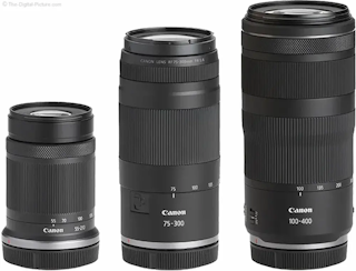 Canon RF75-300mm F4-5.6と競合機の比較