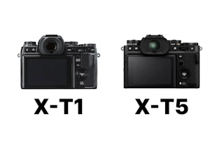 FUJIFILM X-T1とX-T5のボディ・操作性・携帯性の比較