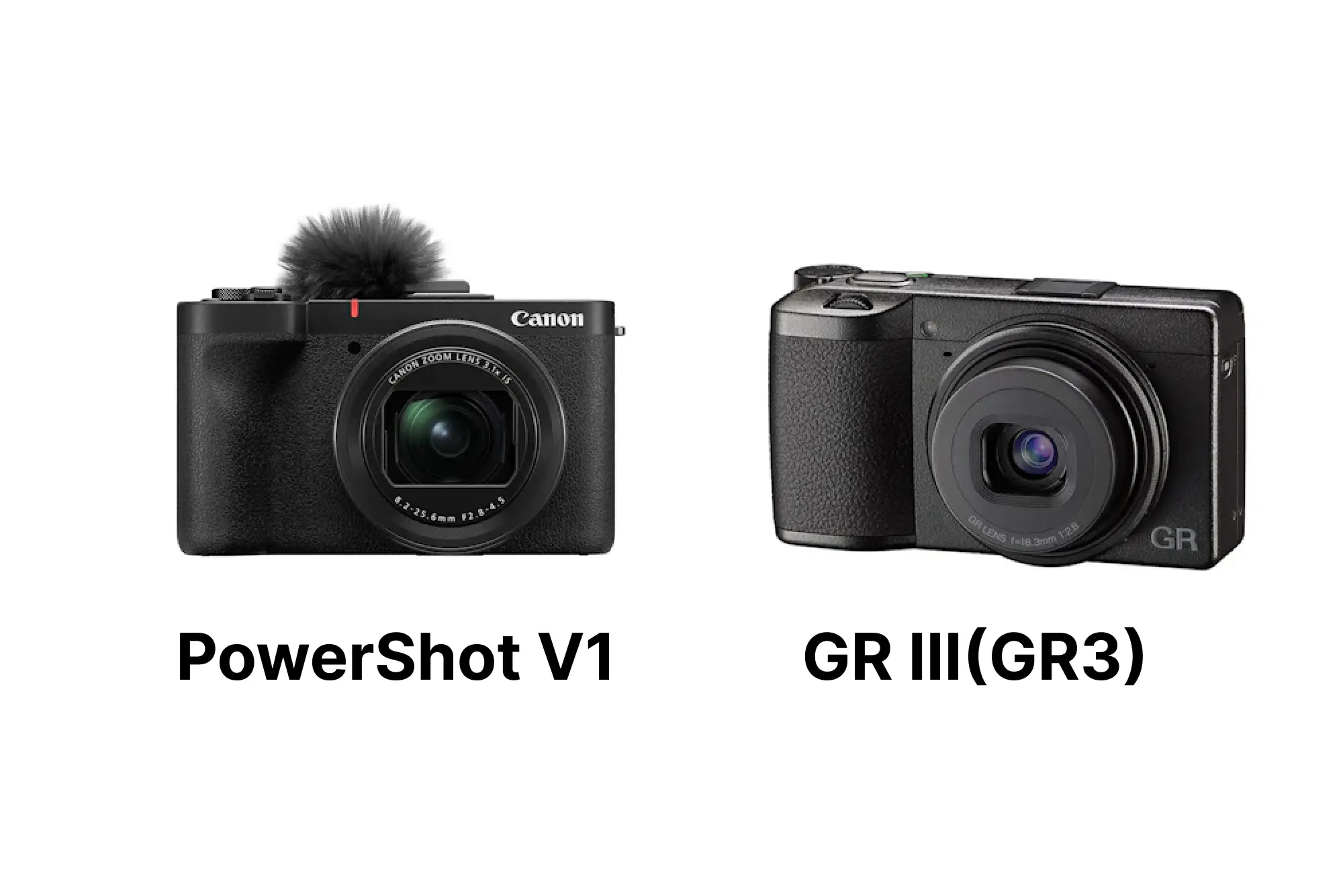 Canon PowerShot V1とRICOH GR IIIを徹底比較！動画も強いV1か 