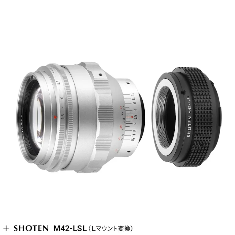 TTArtisan 75mm f/1.5 M42 + Lマウントアダプターセット "シルバー"