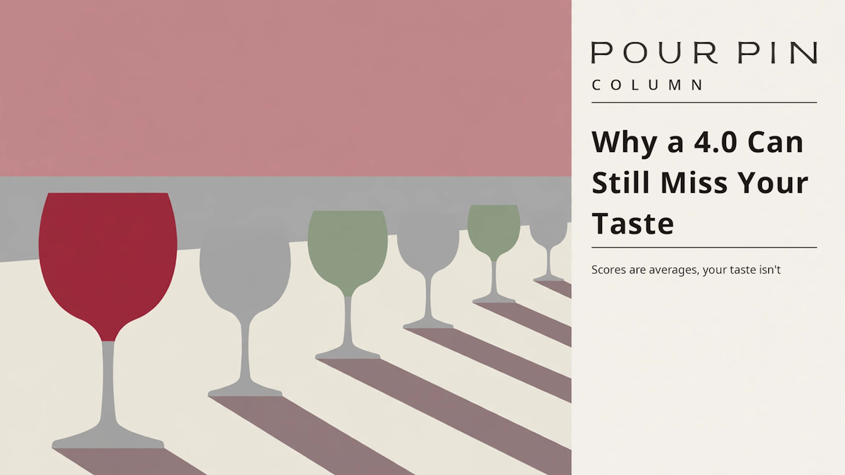 Why a 4.0 Can Still Miss Your Taste — Why Wine Scores Differ from What You Like