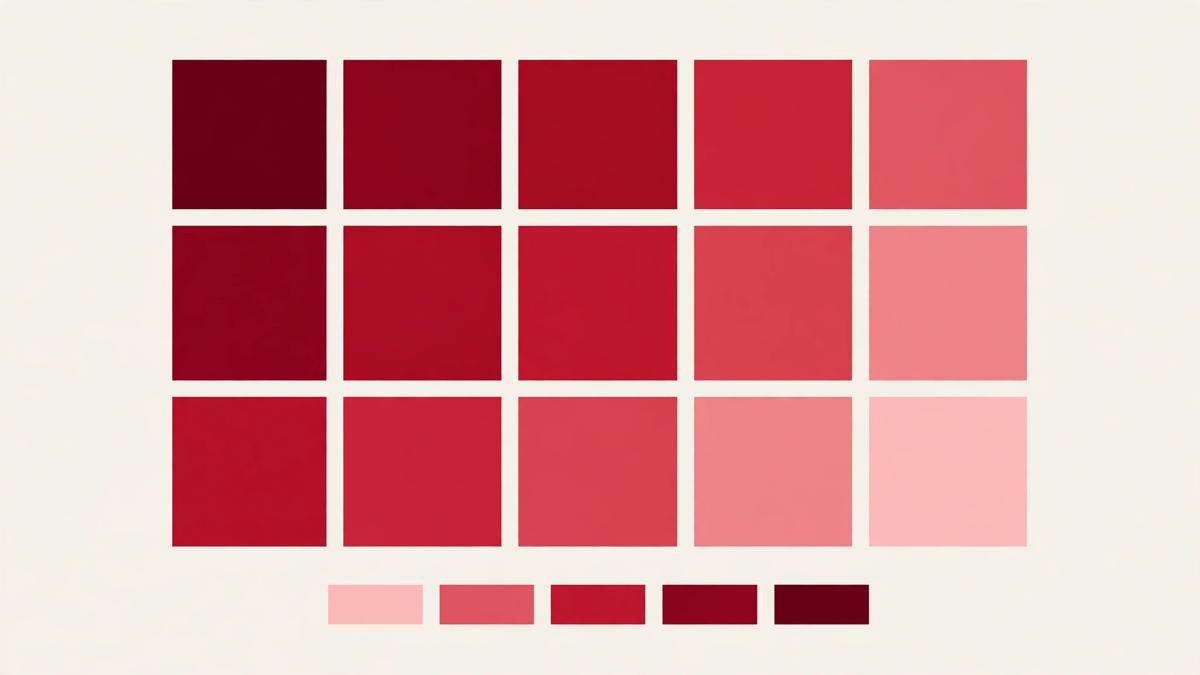 A heatmap of Hint frequency in shades of wine red