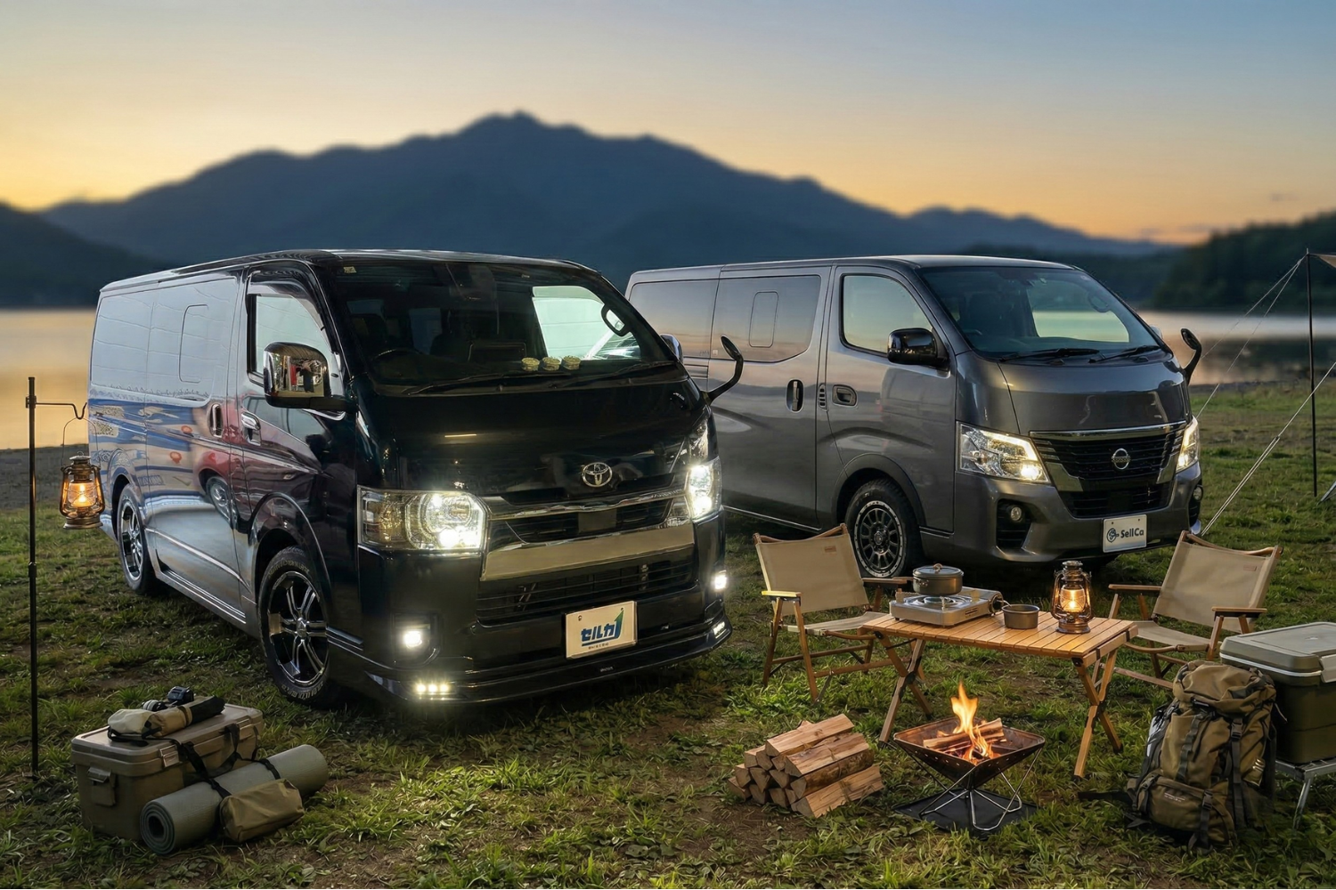 ハイエースvsキャラバン徹底比較！リセールと装備の決定的な違い