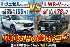 【ホンダSUV比較】WR-Vとヴェゼルの違いは？スペック・リセールを解説