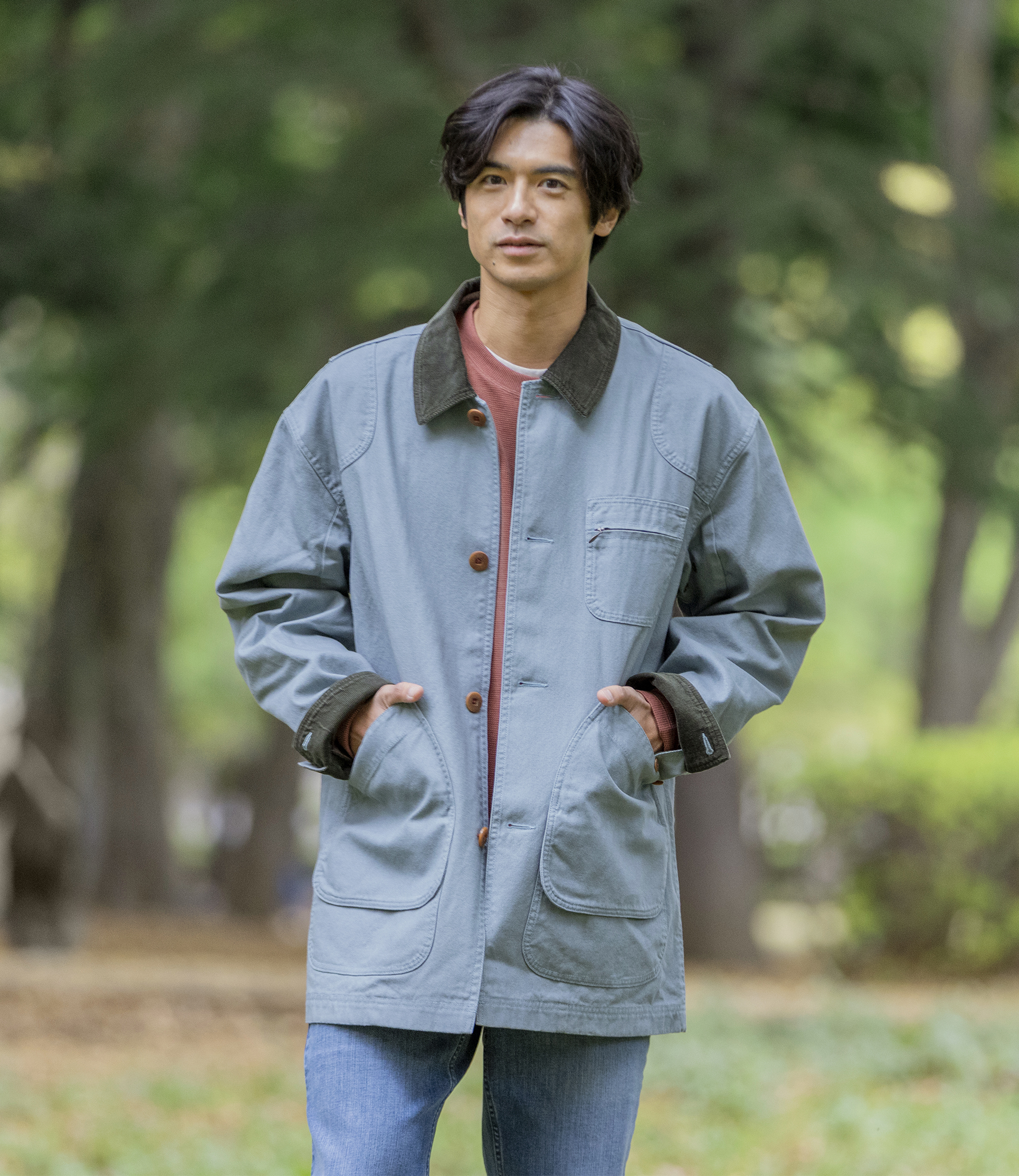 メンズ オリジナル・フィールド・コート、コットンの裏地付き 通販