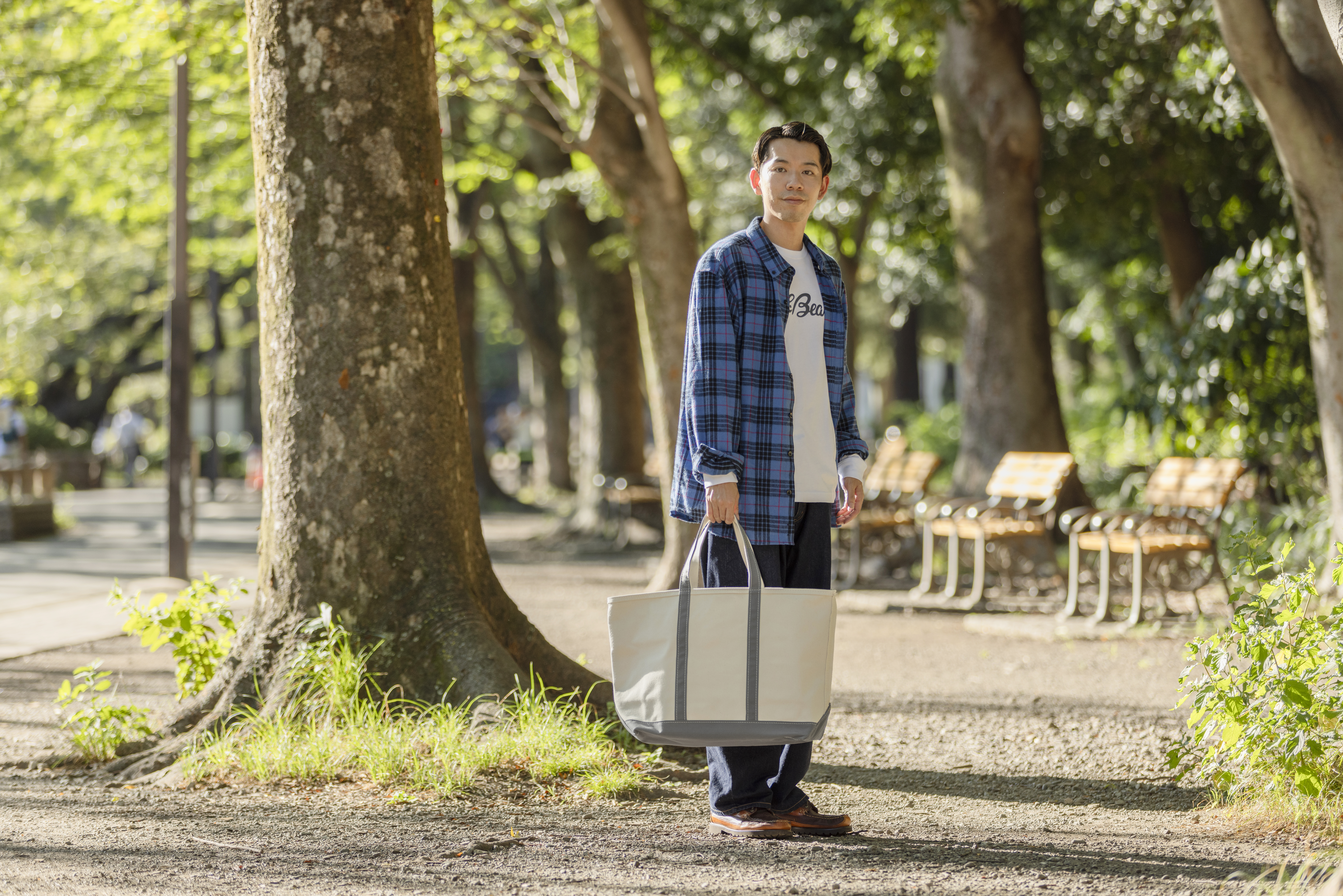 ◽️m　エルエルビーン トートバッグ ネイビー 2色タグ ギザタグ 80s L.L.Bean 2色タグギザタグトートバッグ