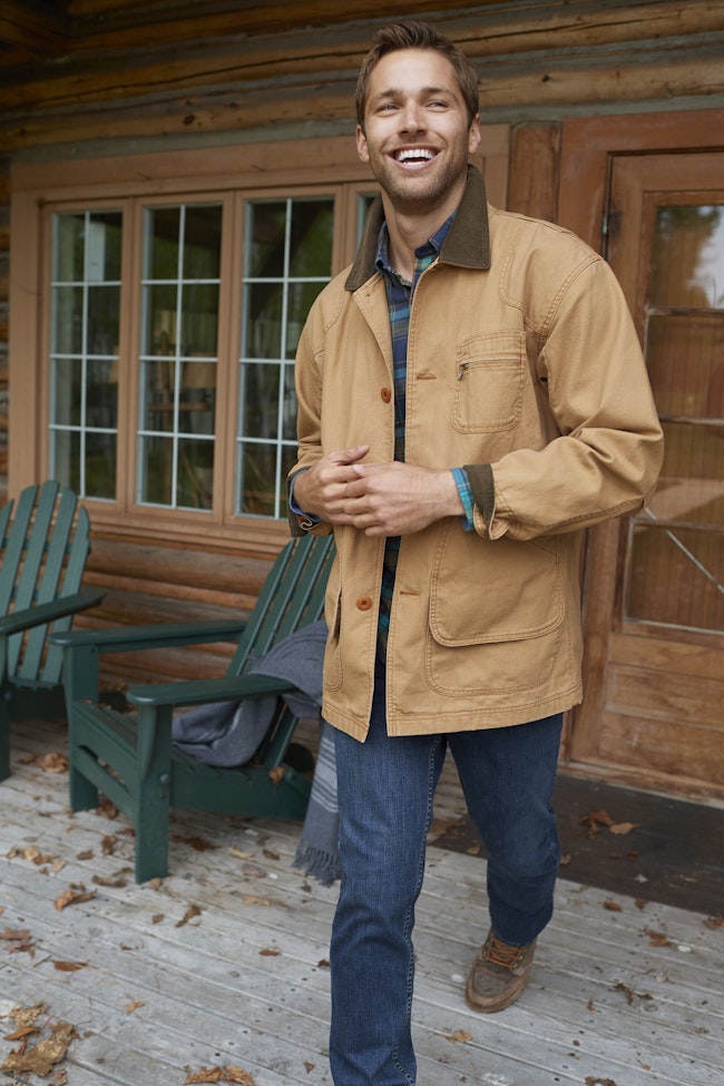 メンズ オリジナル・フィールド・コート、コットンの裏地付き 通販  