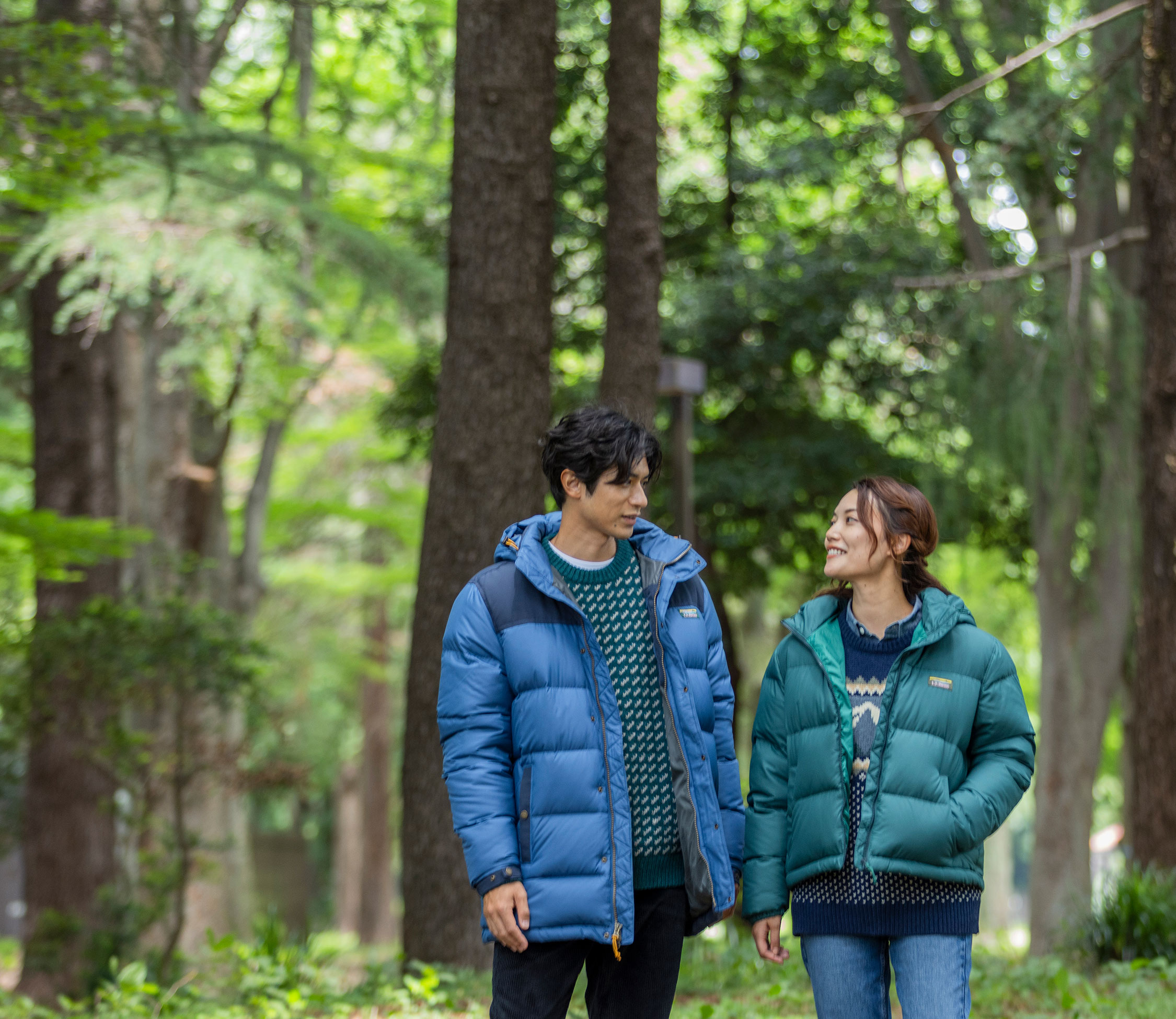 メンズ マウンテン・クラシック・ダウン・パーカ、カラーブロック 通販