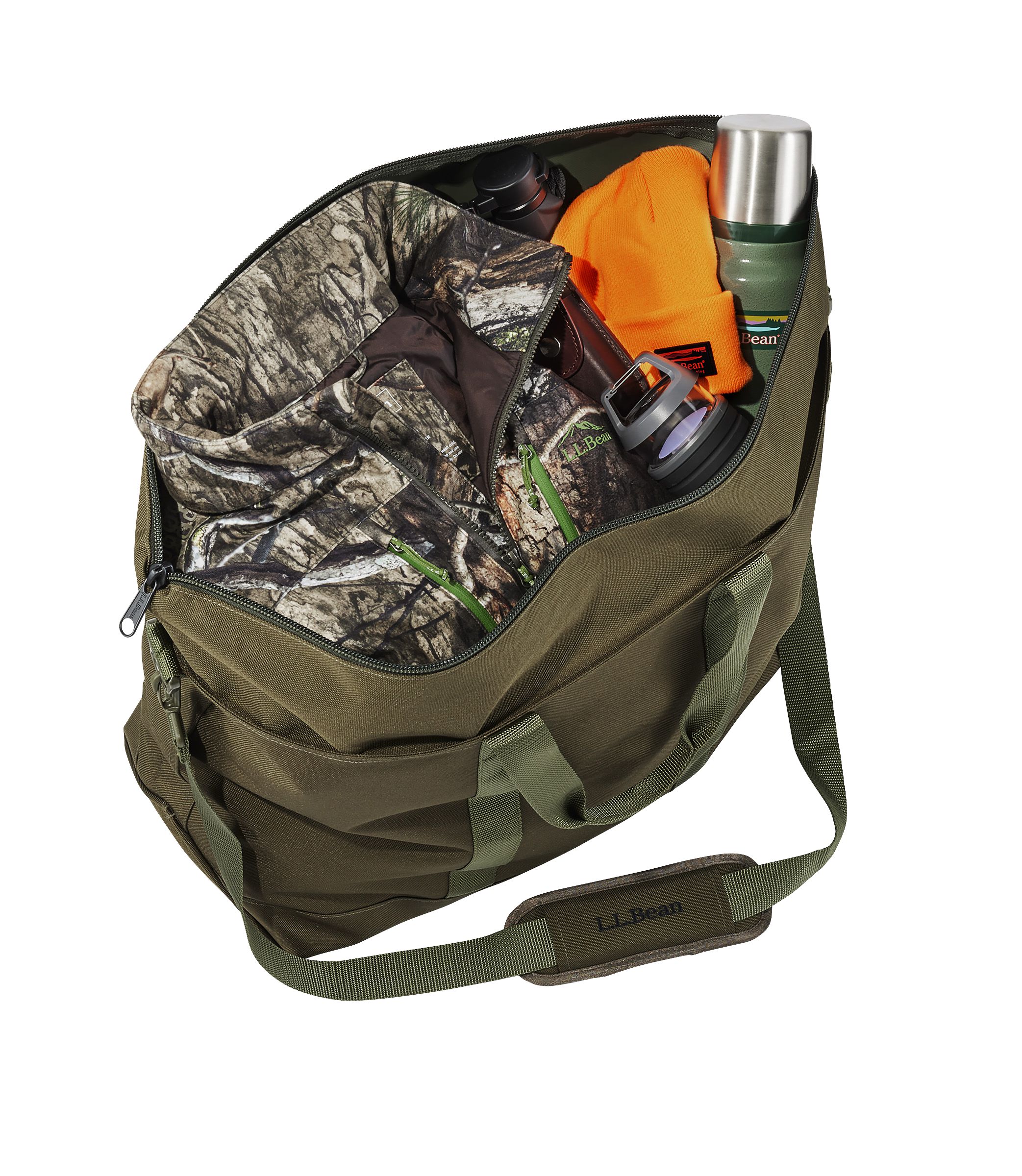 ハンターズ・トート・バッグ、ジップ・トップ ショルダー・ストラップ