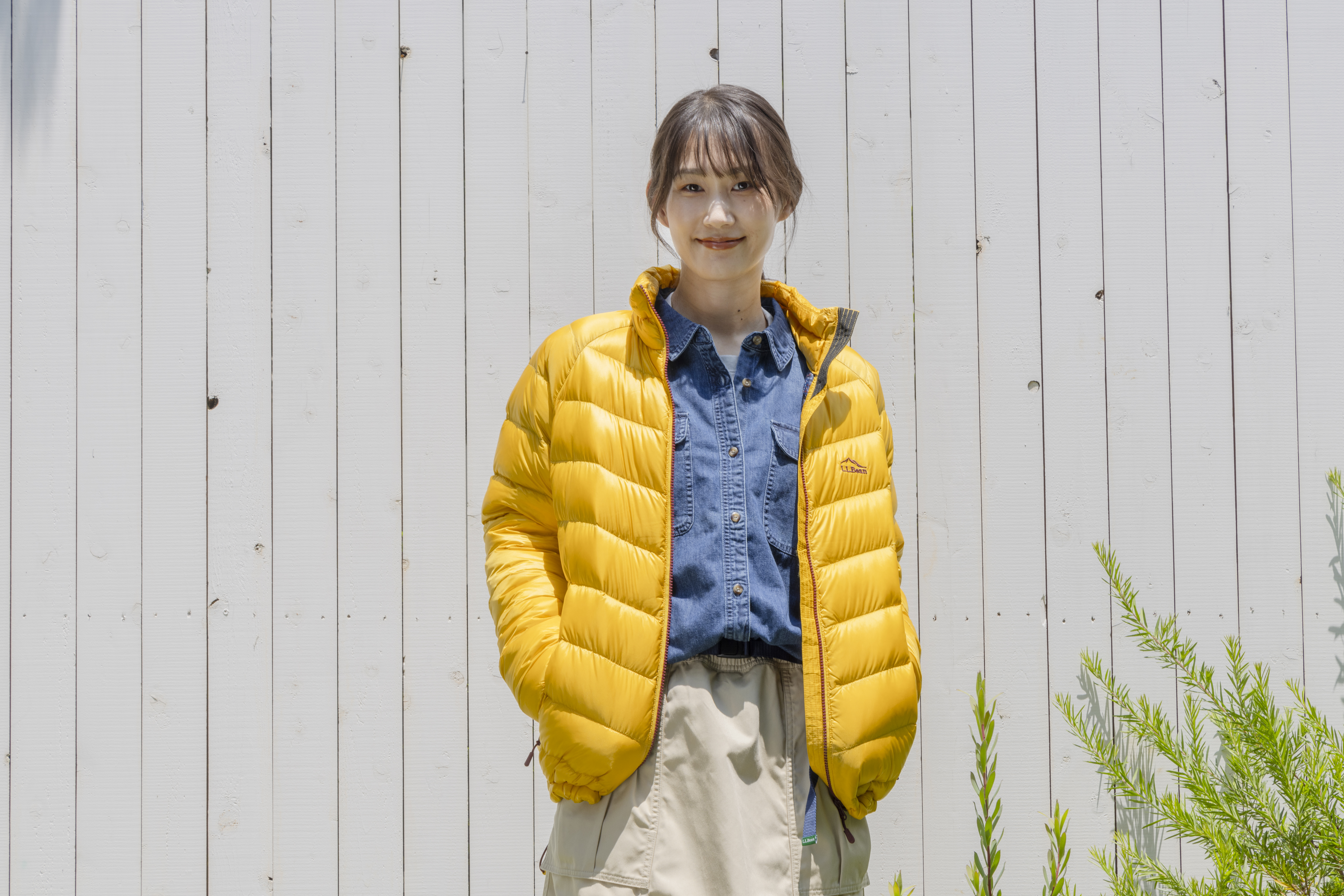 LLBean ダウンジャケット イエロー Sサイズ LLBean ダウンジャケット イエロー Sサイズ