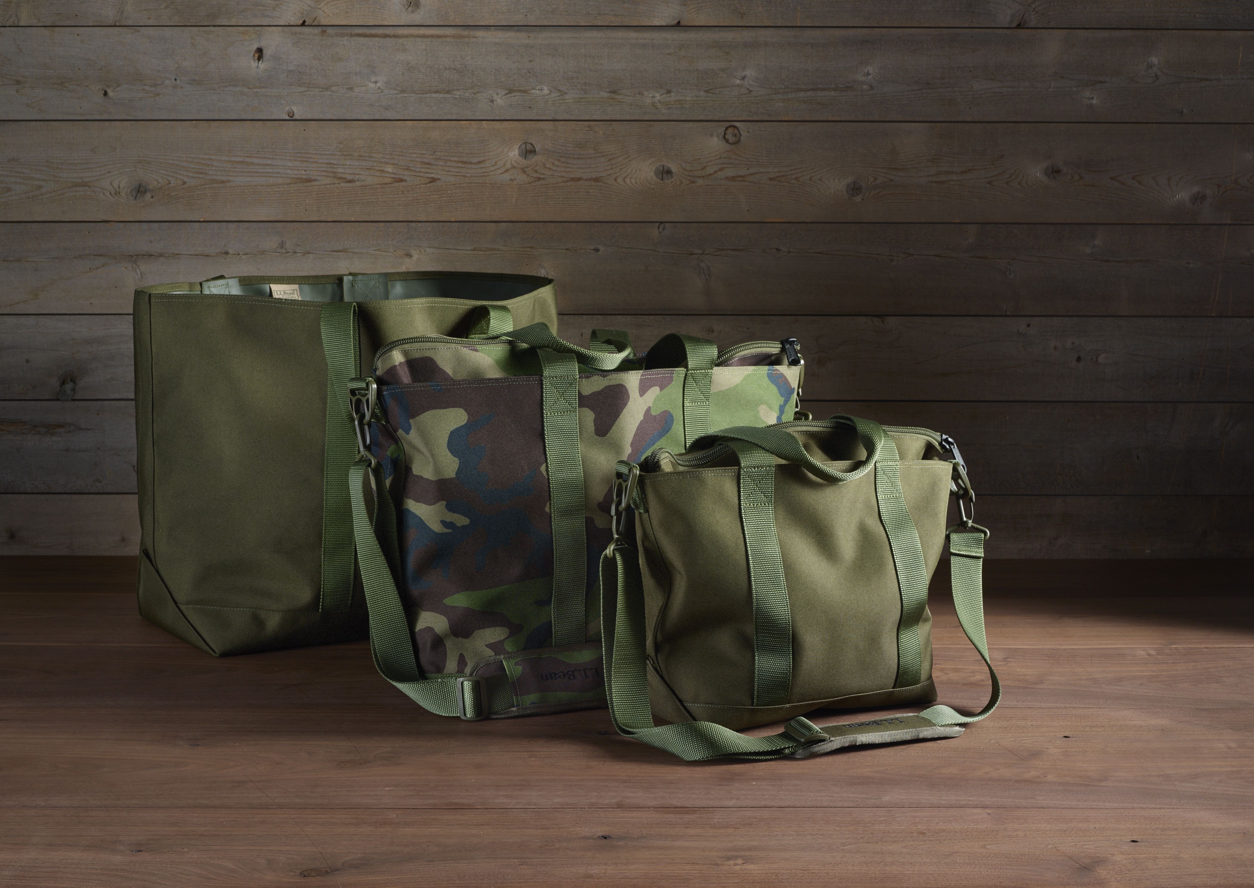 ハンターズ・トート・バッグ、ジップ・トップ ショルダー・ストラップ