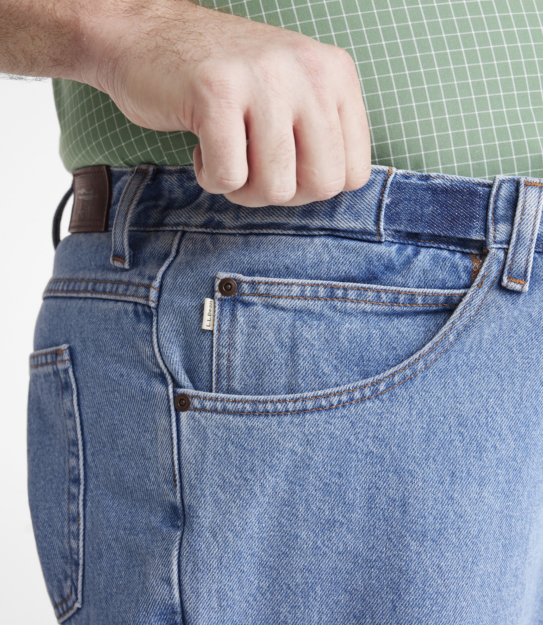 メンズ ダブル・エル・ジーンズ、ナチュラル・フィット ヒドゥン