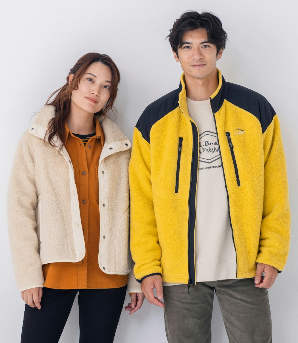 L.L.Bean ハーフジップ フリースジャケット イエロー WM/MS REG L.L. 