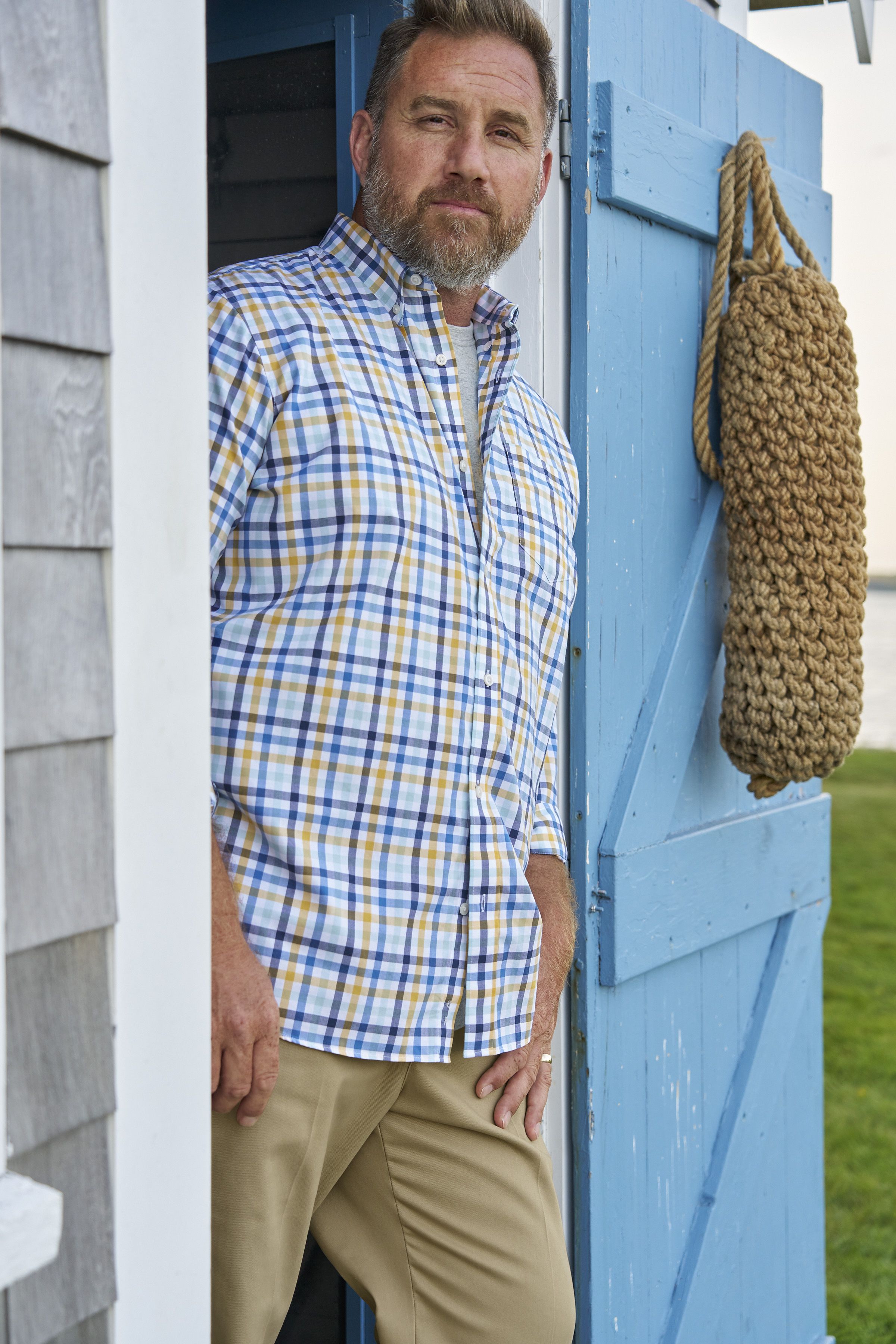 メンズ リンクルフリー（形態安定）・ダブル・エル・チノ