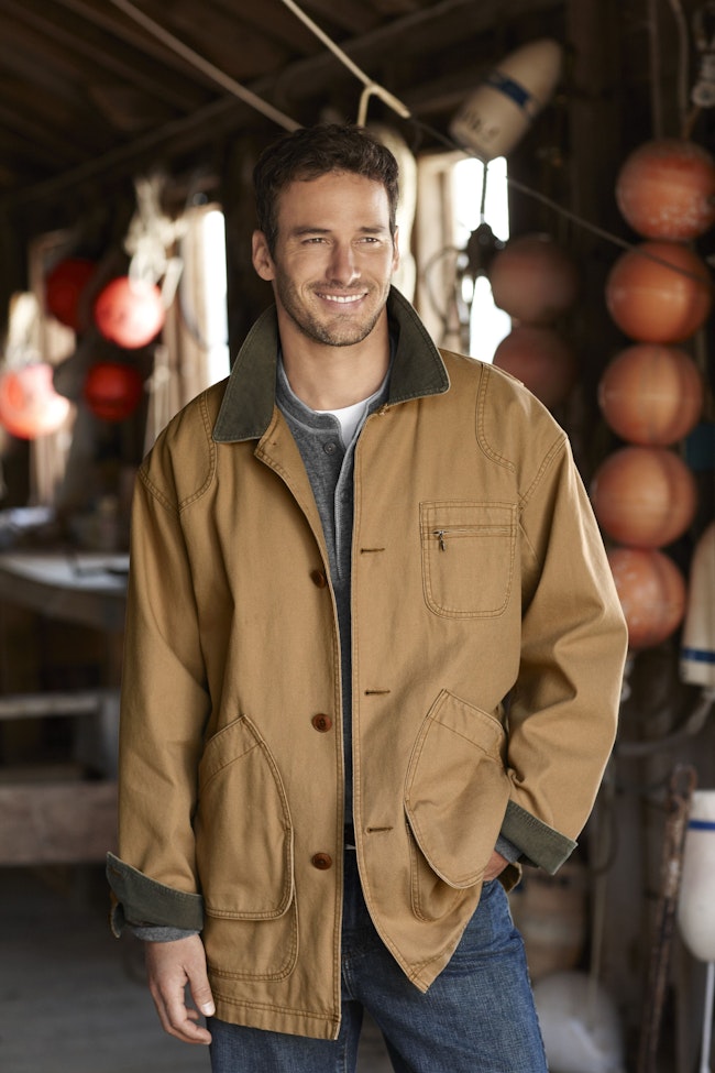 メンズ オリジナル・フィールド・コート、コットンの裏地付き 通販  