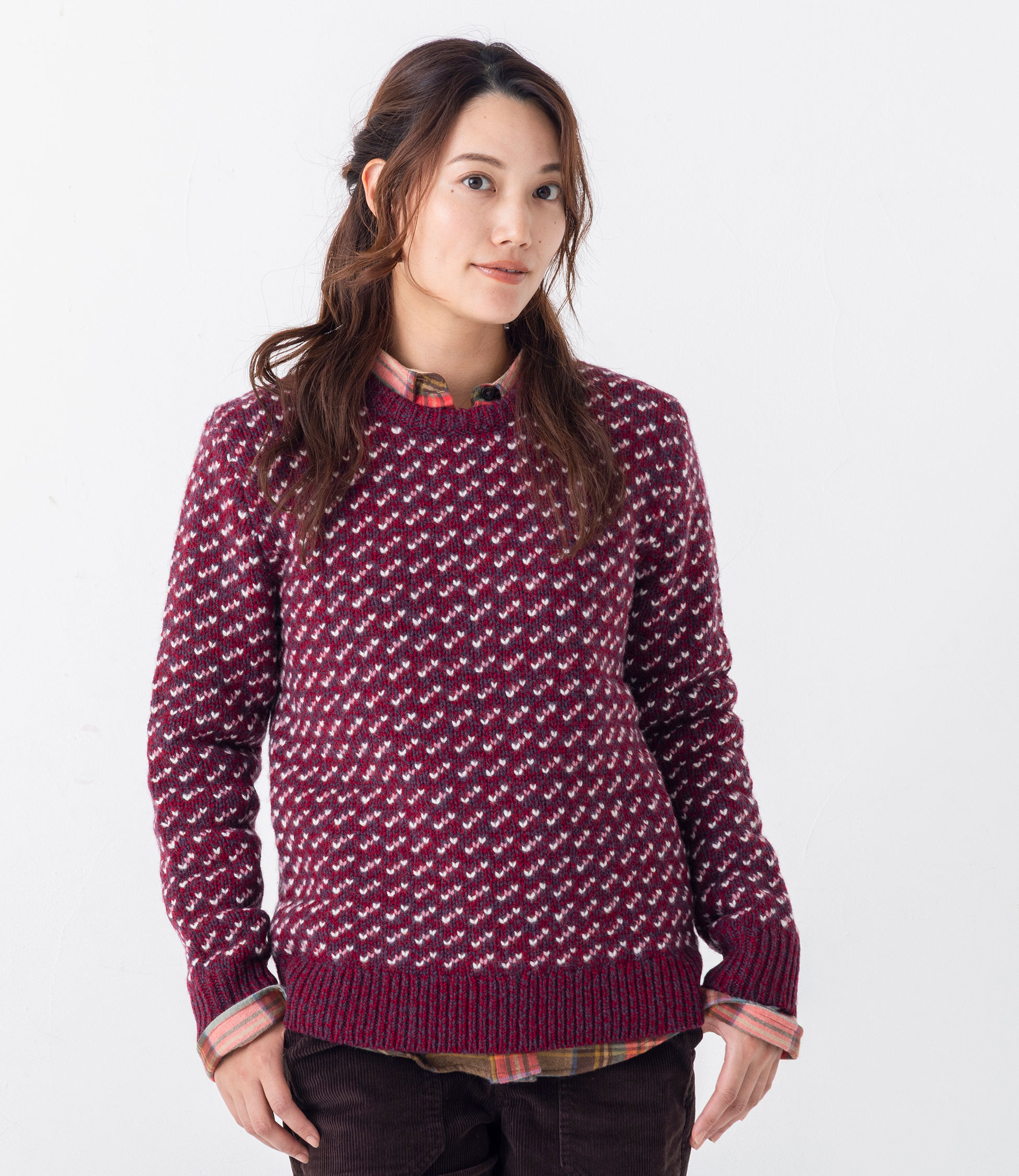 ウィメンズ ビーンズ・クラシック・ラグ・ウール・セーター、クルー