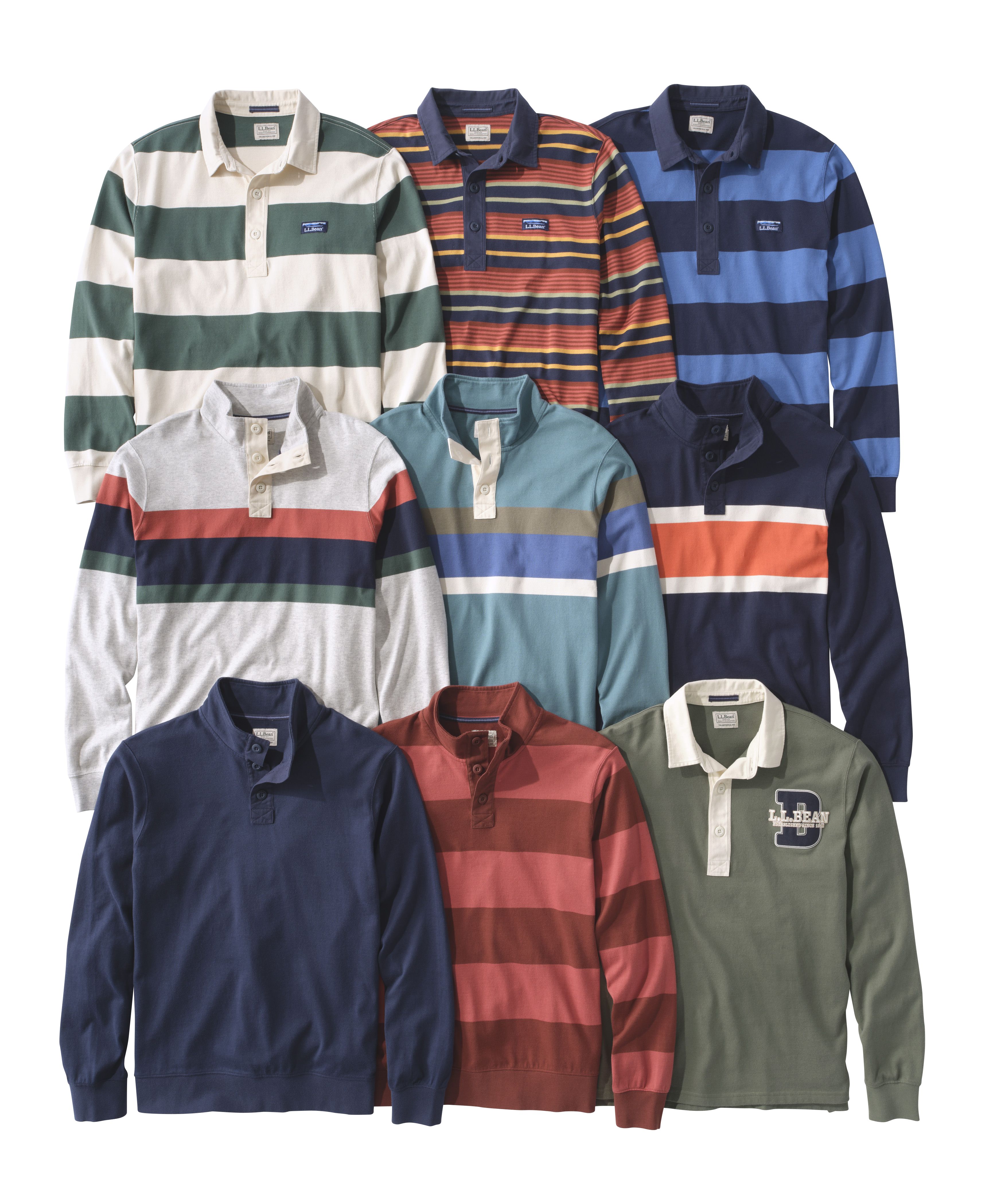 メンズ ビンテージ・ソフト・ラグビー、モックネック 通販｜L.L.Bean