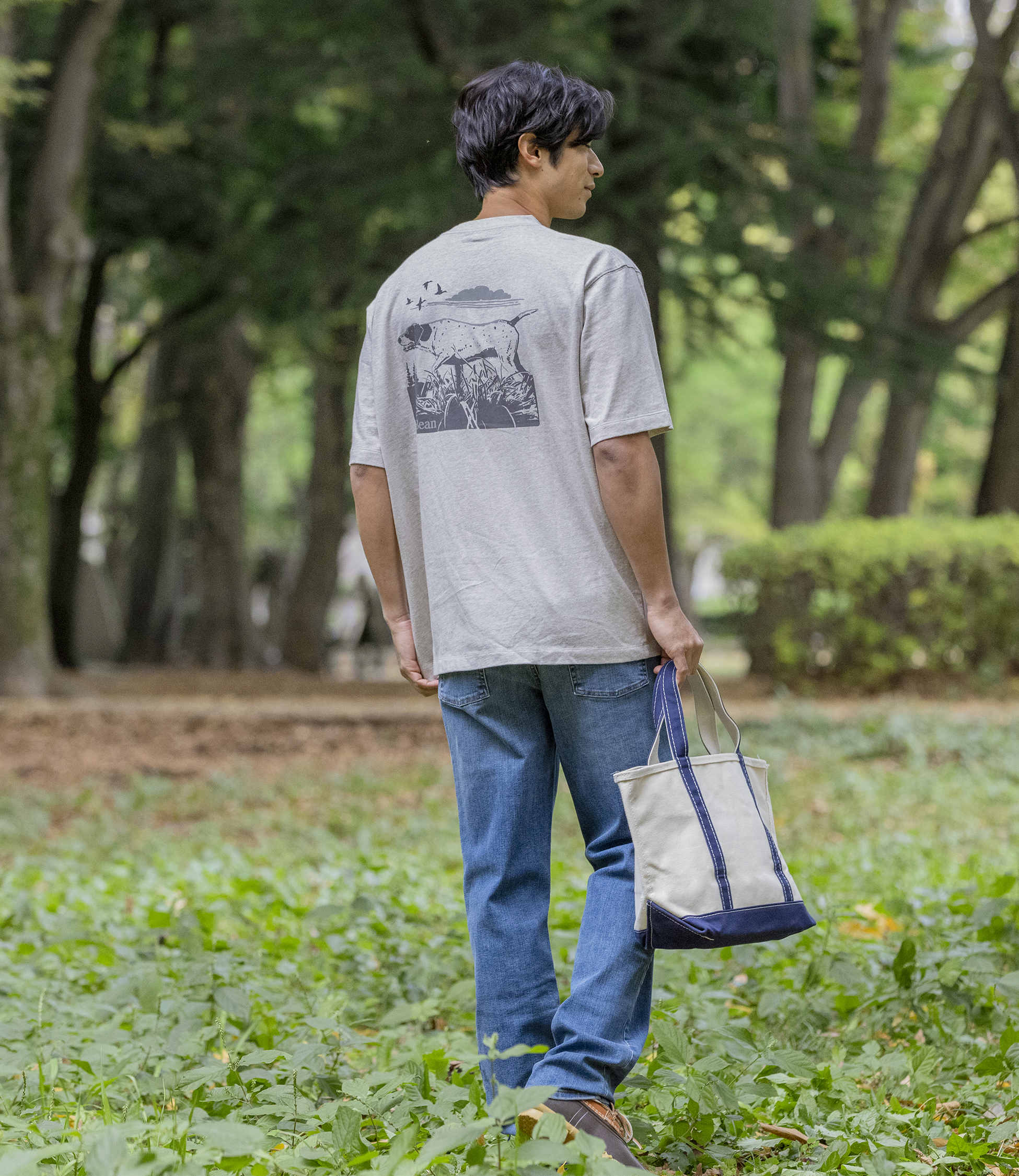 メンズ ボクシー・ティ、ポケット付きラベル・グラフィック 通販｜L.L.