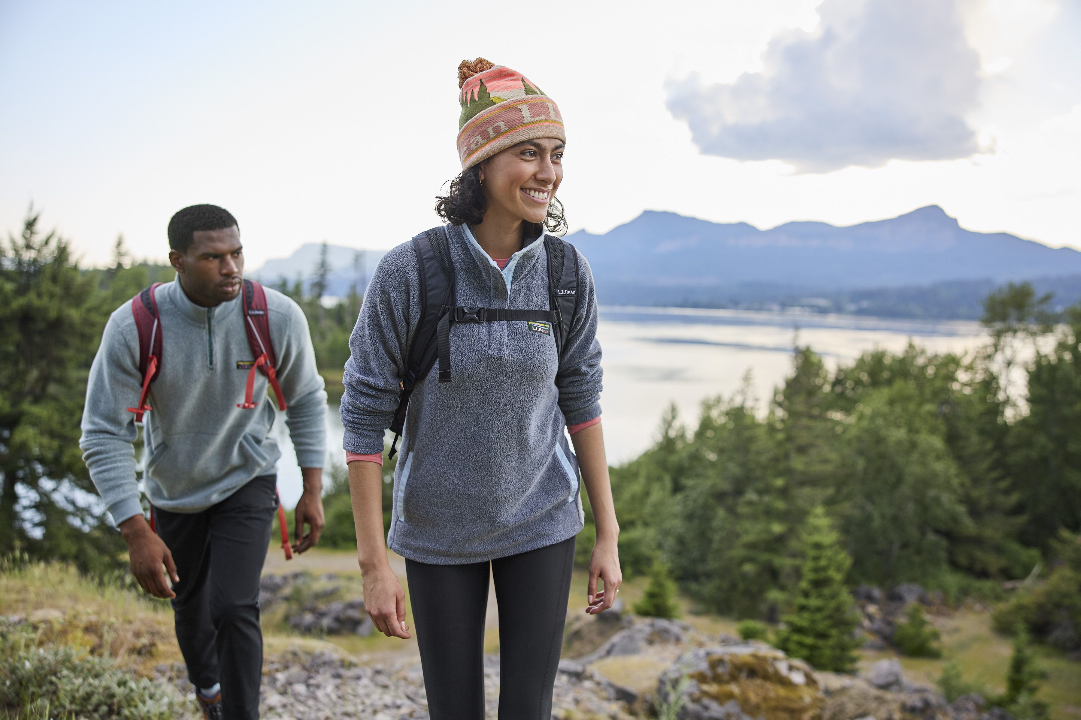 メンズ タンブルド・シェルパ・フリース、クォータージップ・プル