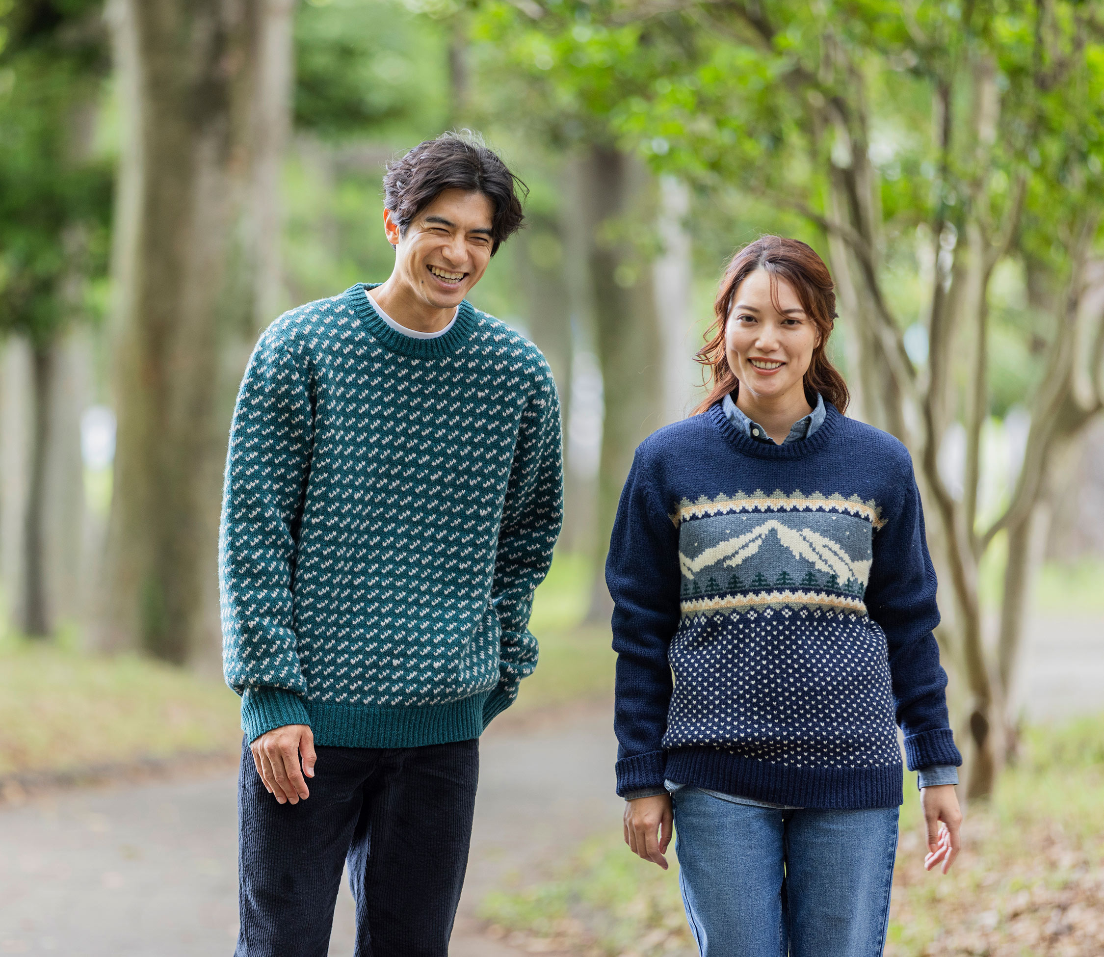 メンズ ビーンズ・クラシック・ラグ・ウール・セーター、クルーネック