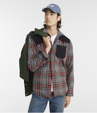 Men's Heritage Scotch Plaid Flannel Shirt, Slightly Fitted Untucked Fit Hunting Macleod Large | L.L.Bean