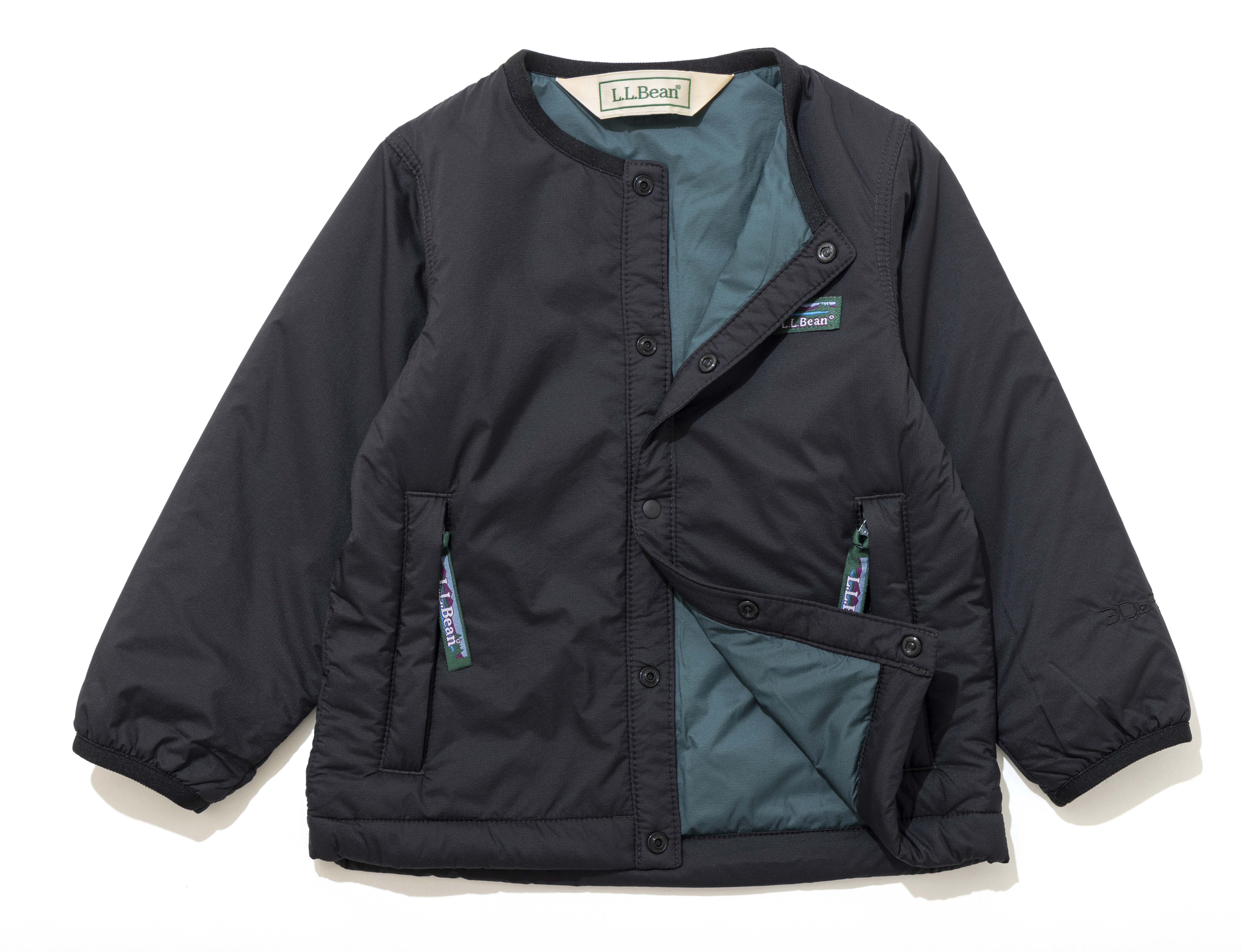 LL bean ハリントンストレッチクルーネックジャケット　M エルエルビーン/L.L.Bean ハリントンストレッチクルーネック