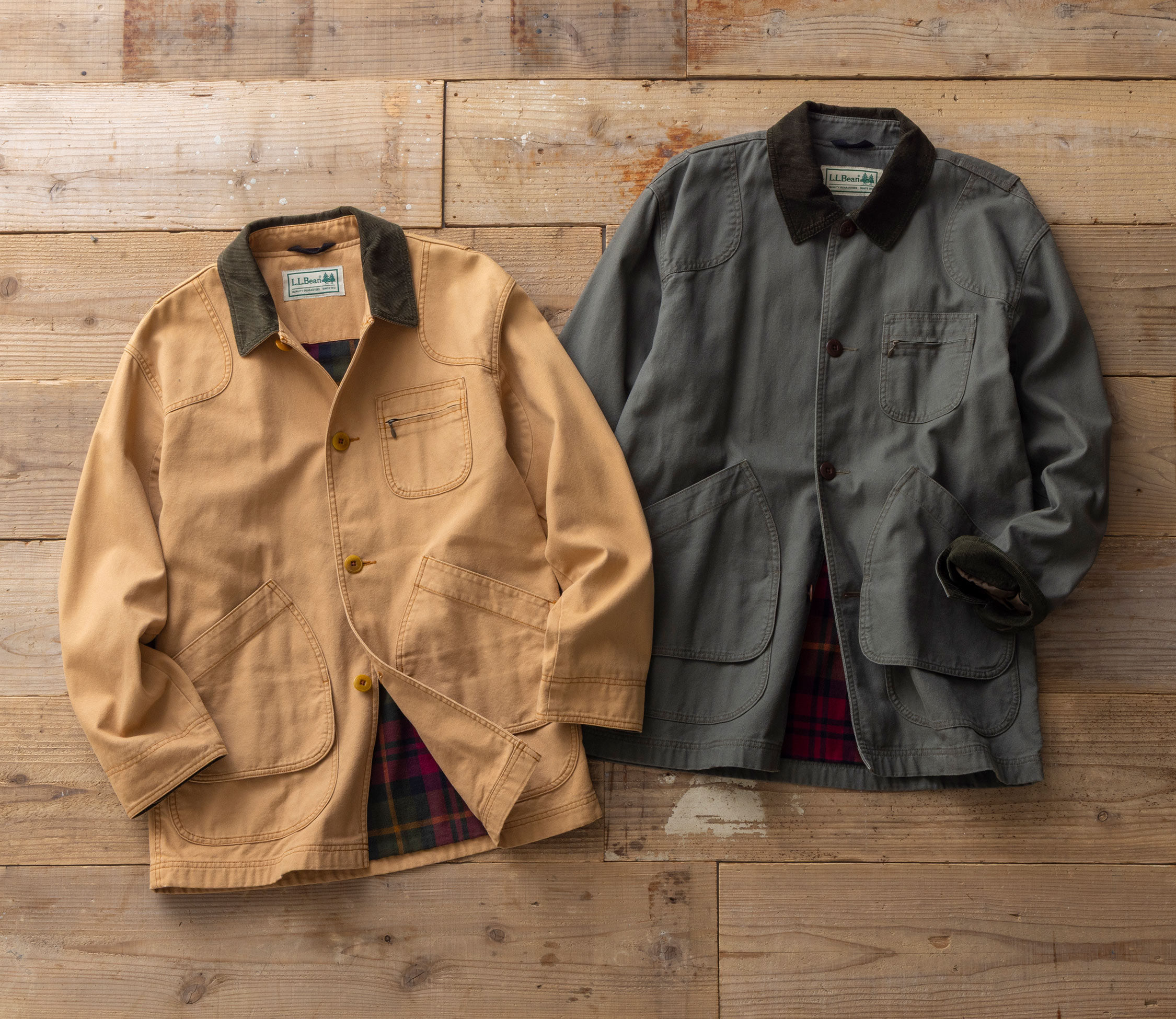 メンズ オリジナル・フィールド・コート、コットンの裏地付き 通販