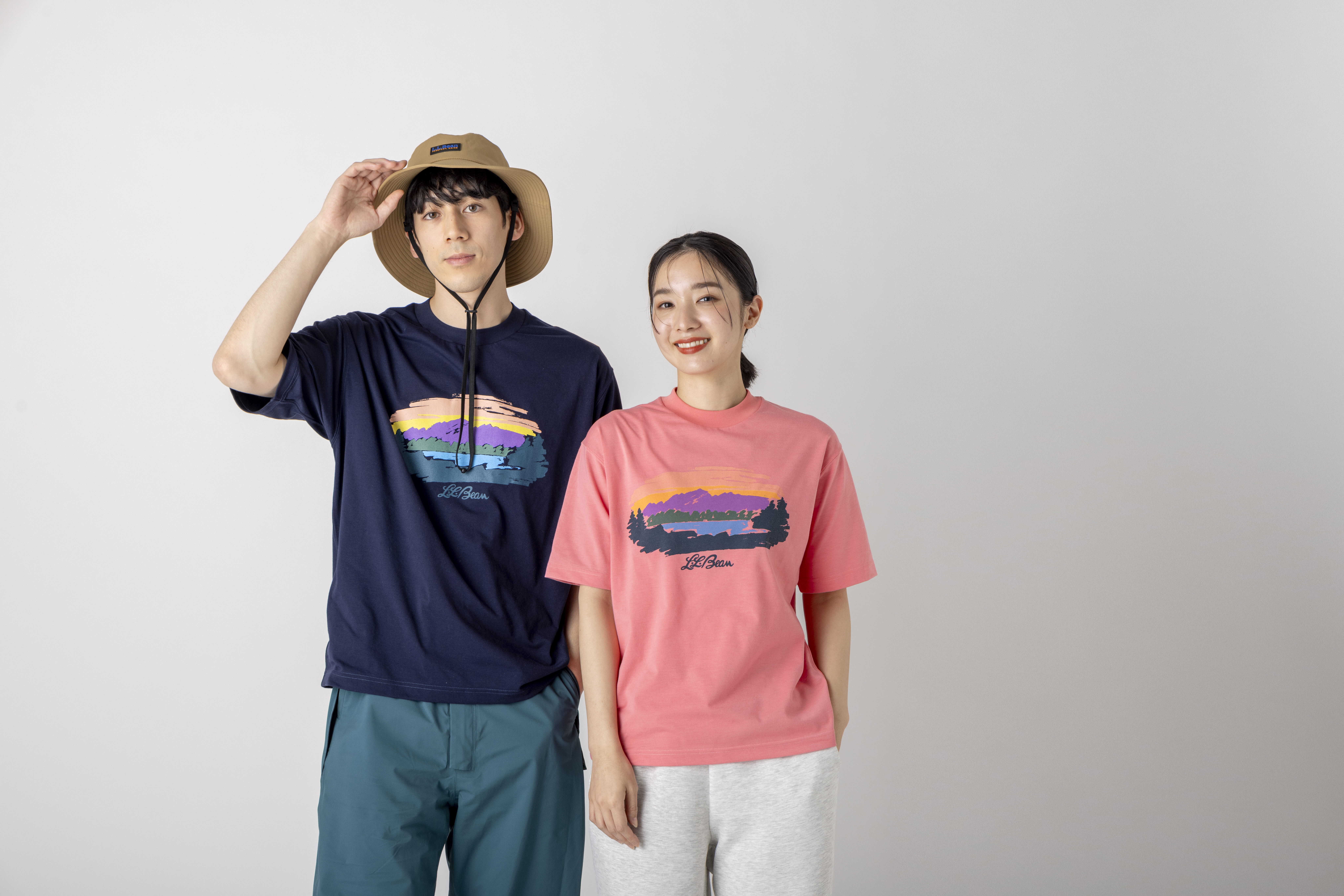 tシャツ 「JAPAN EDITION」カントン・マウンテン・レイク・グラフィック・ティ レディース L.L.Bean tシャツ 「JAPAN EDITION」カントン・マウンテン