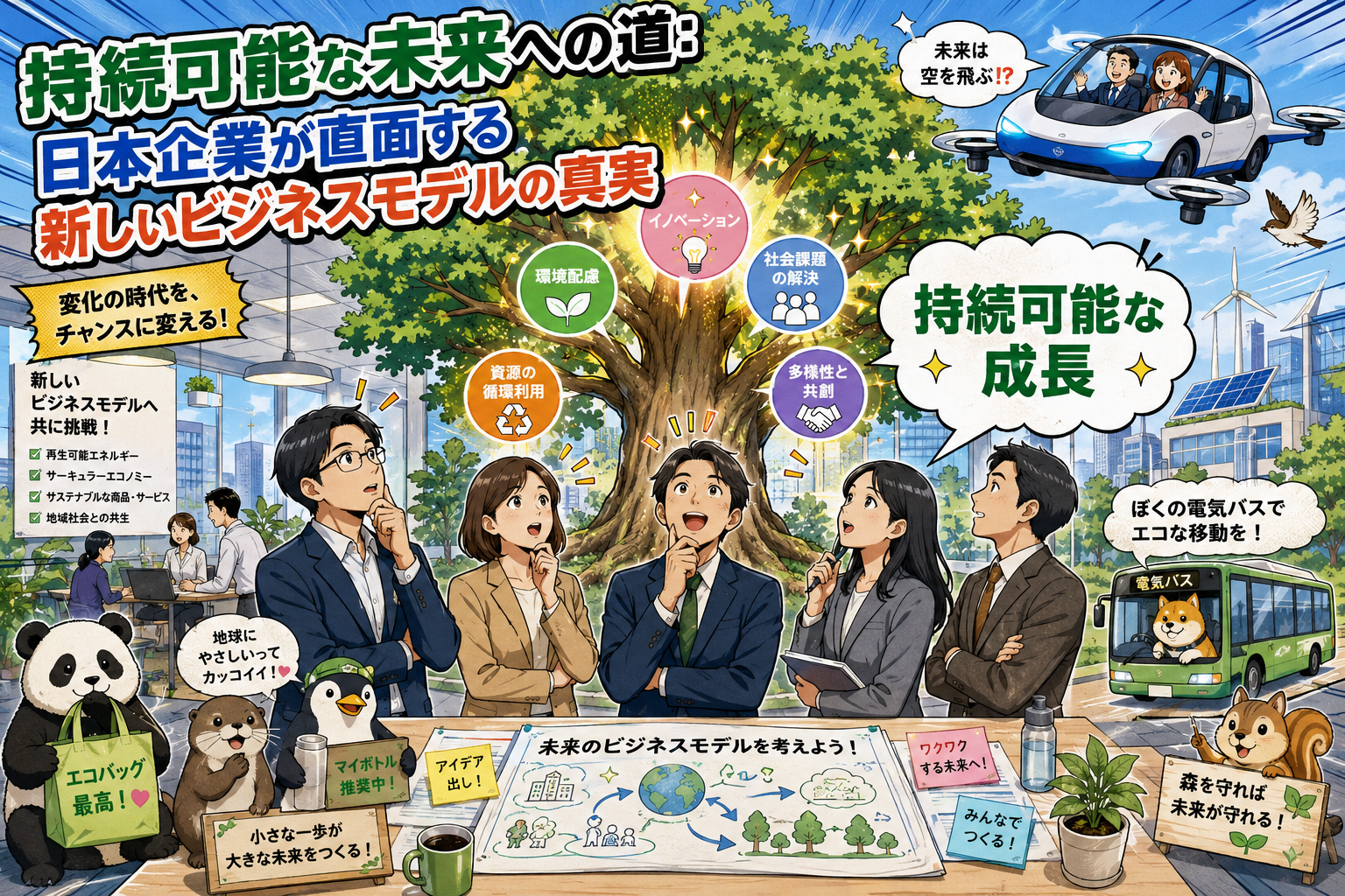 持続可能な未来への道:日本企業が直面する新しいビジネスモデルの真実