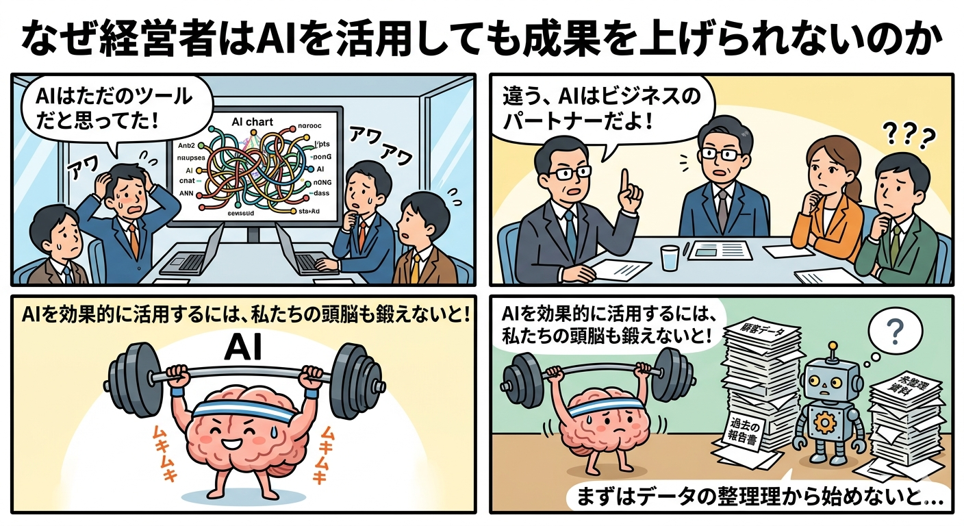 なぜ経営者はAIを活用しても成果を上げられないのか