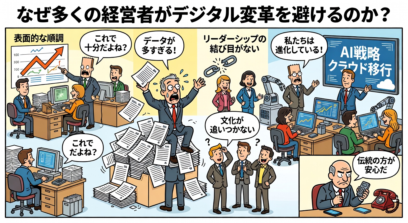 「なぜ多くの経営者がデジタル変革を避けるのか?」