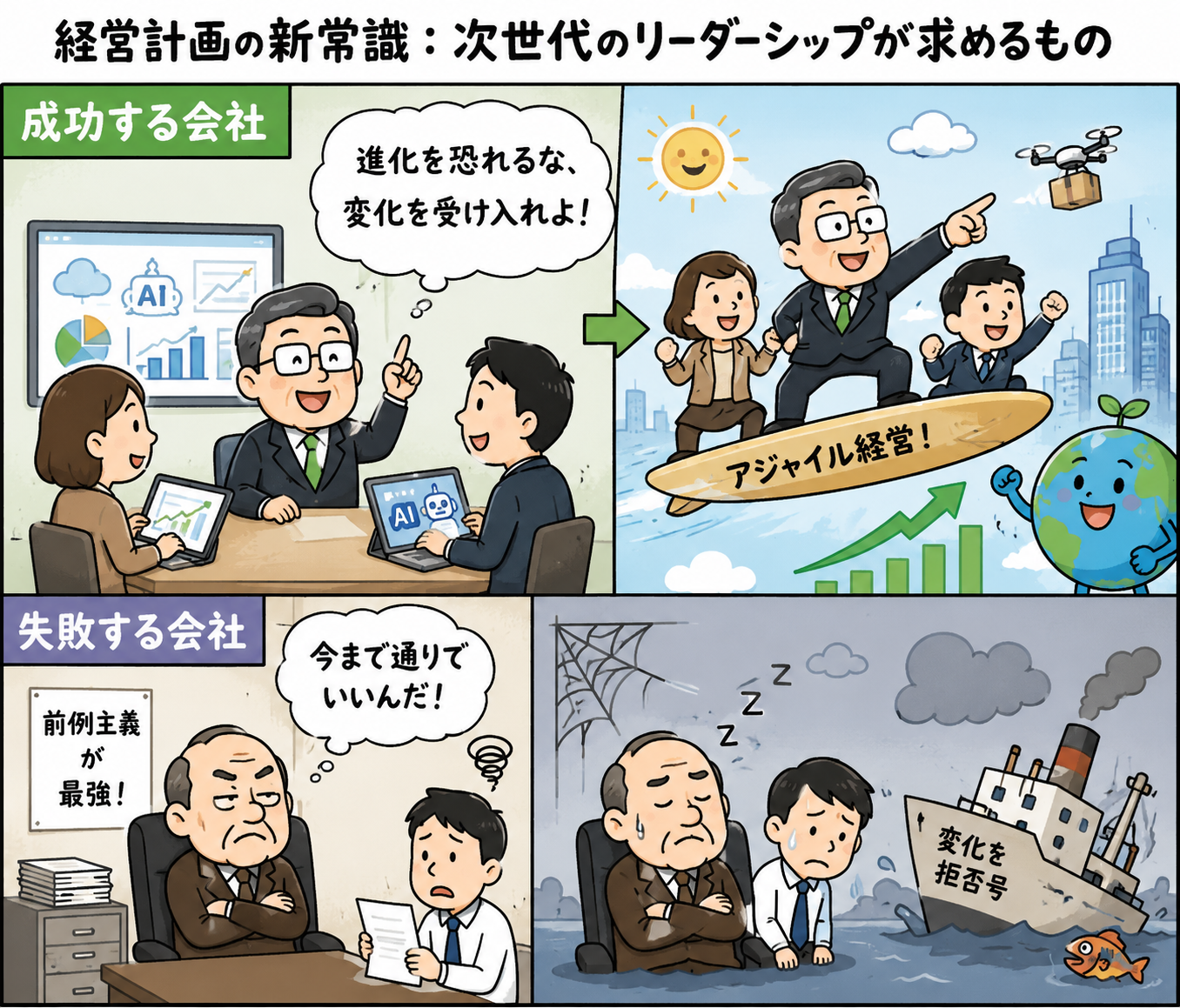 経営計画の柔軟性の重要性:変化に適応できるビジネスの未来