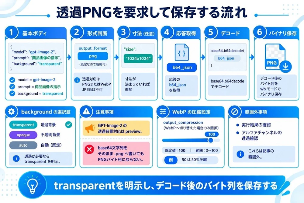 透過PNGを要求して保存する流れ