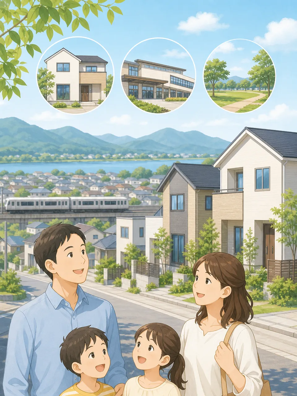 家を探している家族