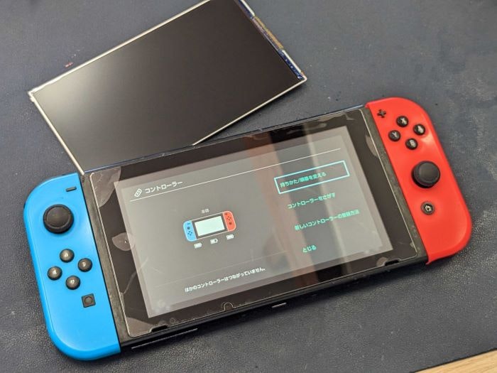 Switch液晶修理　横線
