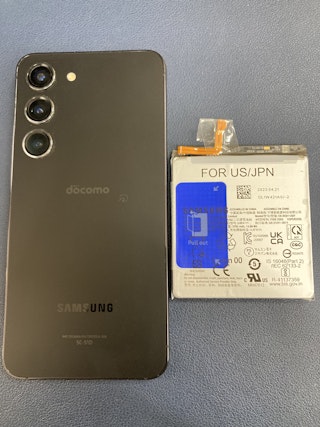 春日井市でGalaxy S23のバッテリー交換】バッテリーの減りが早い症状で