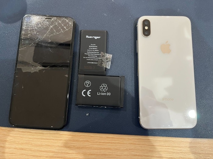 iPhoneX　バッテリー交換　バッテリー修理　電池持ち　充電持ち 画面修理　画面交換　液晶修理　電源不良　起動不良