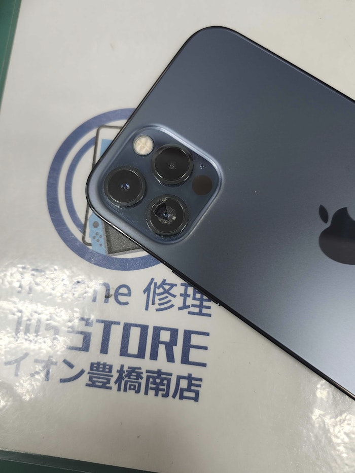 iphone12pro　カメラレンズ割れ　レンズ交換　レンズ割れ