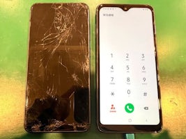 【当日修理・豊川市でGalaxy A21の画面割れ修理】バキバキに割れてもデータそのまま！当日90分対応｜まちスマ豊川店