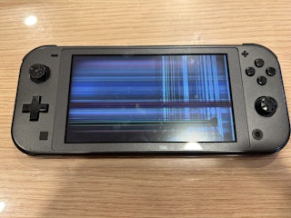 Switch Lite 液晶交換】子どもの不注意で画面が真っ暗に…！踏んで