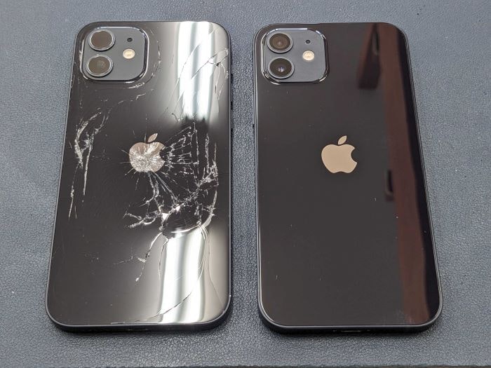 アイフォン　iPhone 12　背面　背面割れ　背面修理　ひび割れ　ガラス割れ