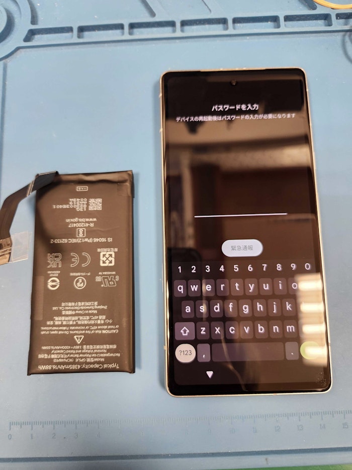 バッテリー膨張 Pixel7a