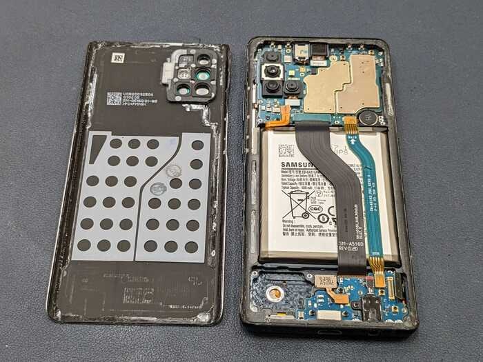 ぎゃらくしー ギャラクシー Galaxy A51 5G 表示不良 液晶もれ 落下 ひびわれ ゴーストタッチ 勝手に動く 画面真っ暗 修理