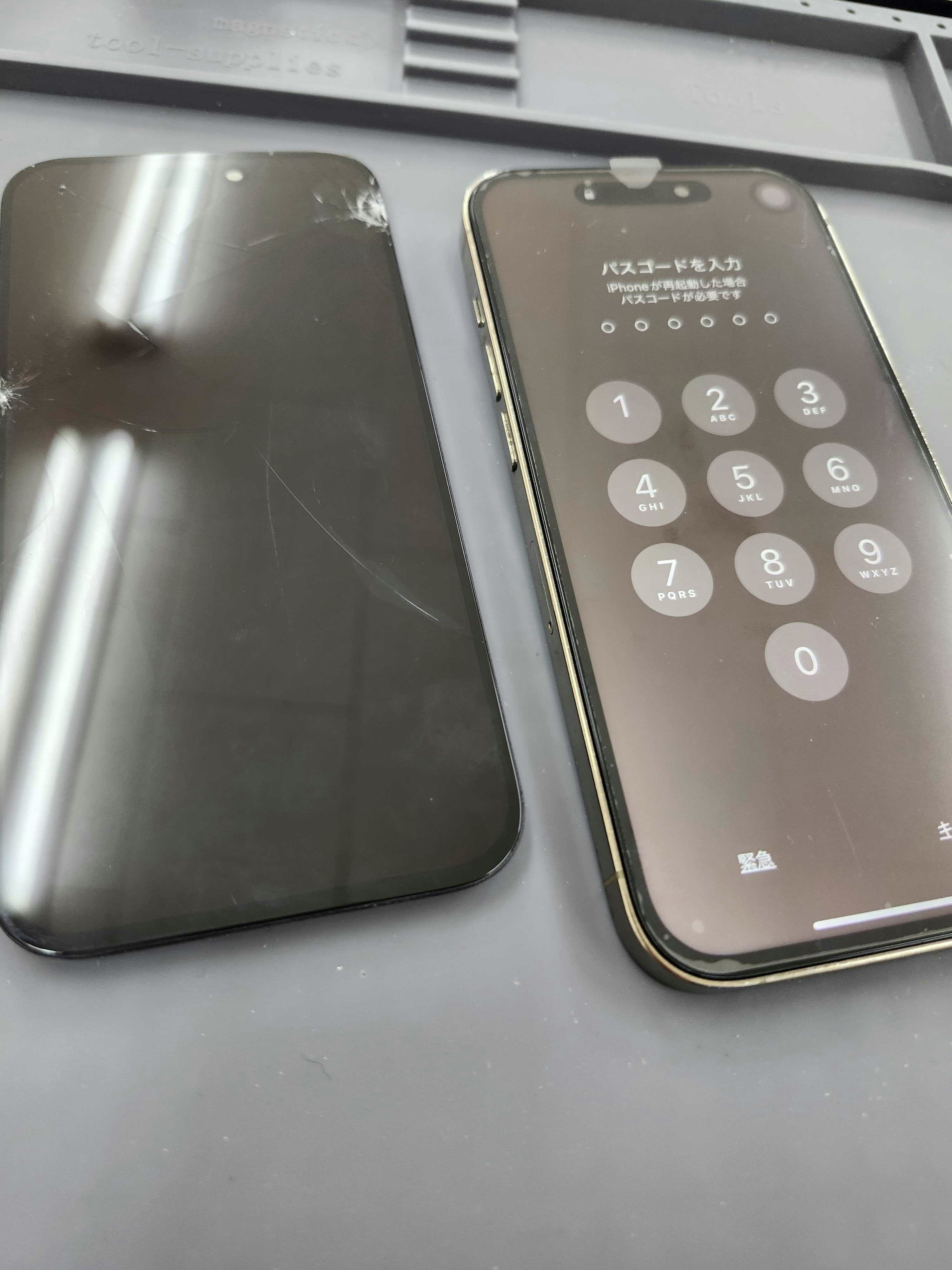 iPhone 14 Pro 画面修理　後